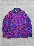 1990s Versace Baroque-Print Long Sleeve Shirt