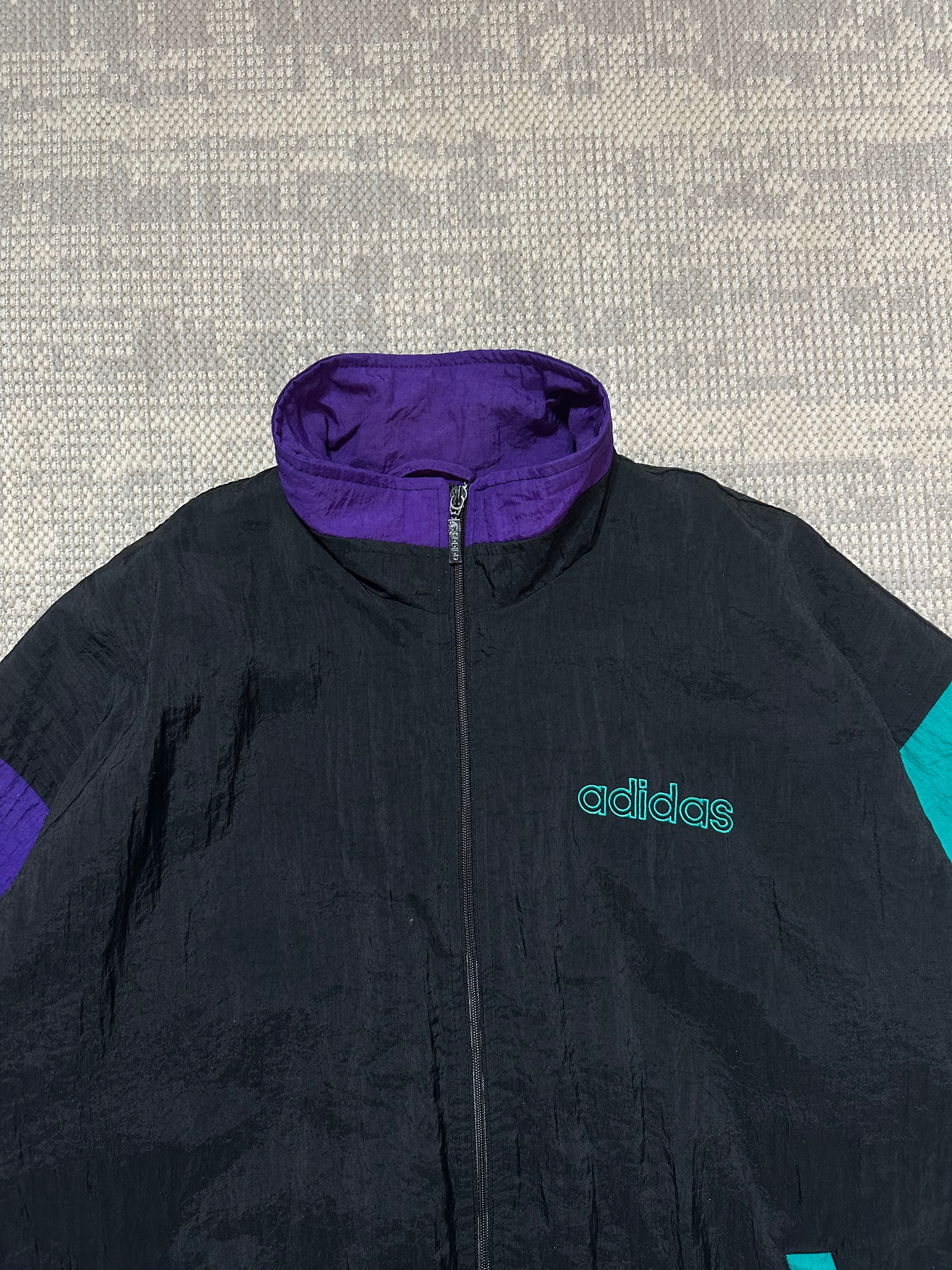1990s Adidas Embroidered Adidas Trefoil Logo Jacket (L)