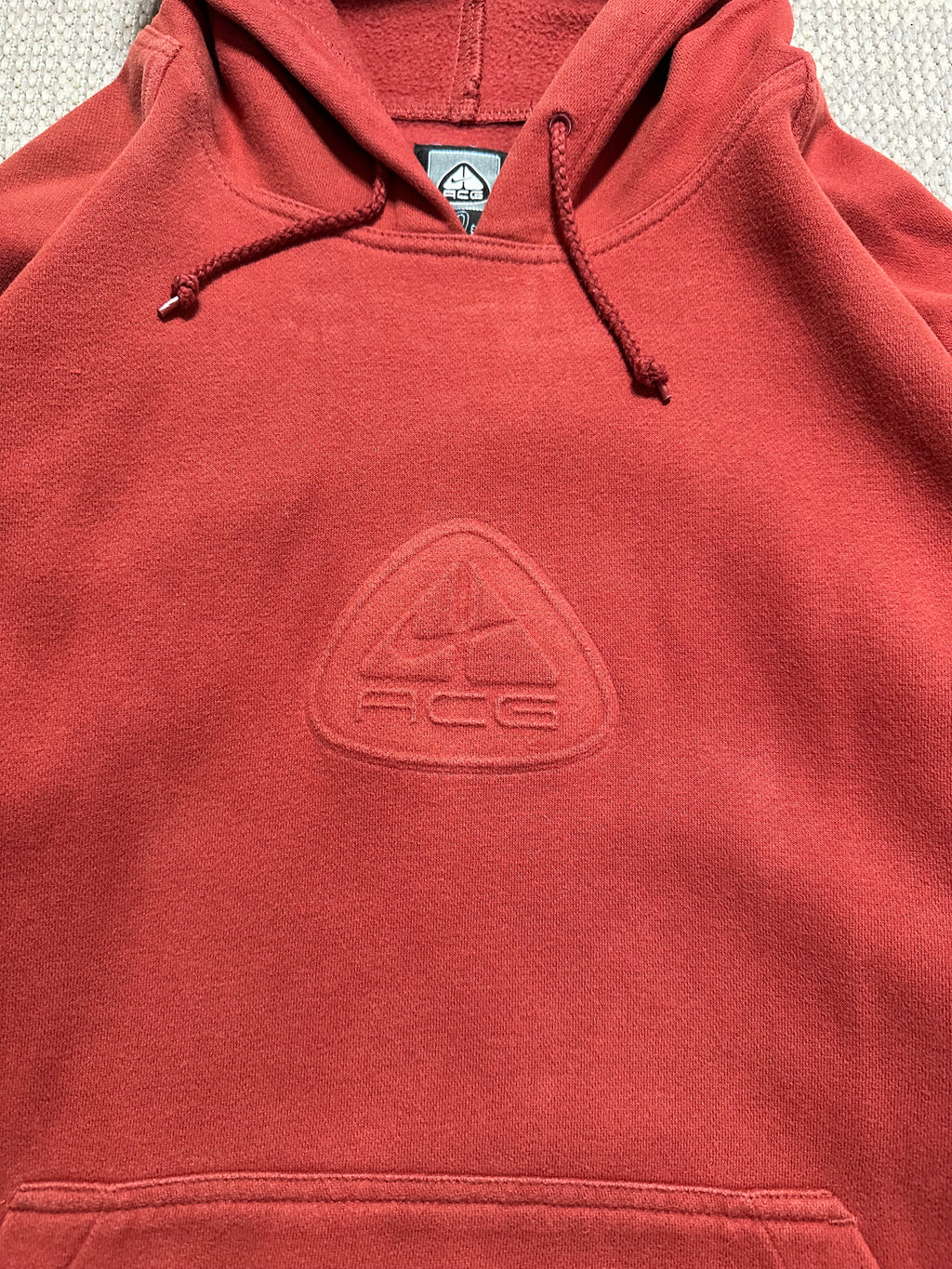 1990s Nike ACG RARE Embossed Logo Hoodie (L)