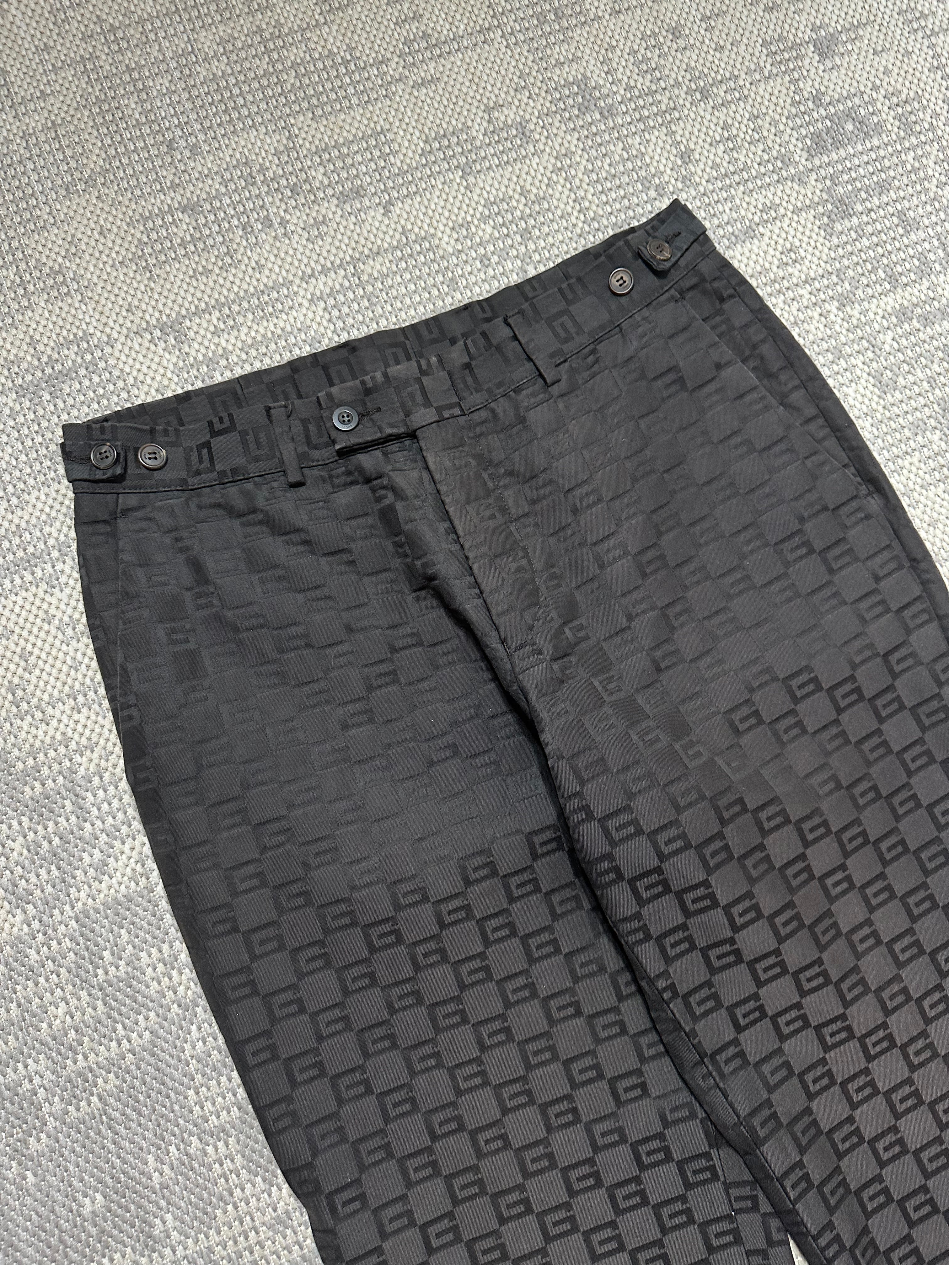 2000s Gucci Tom Ford Runway Logo Trousers (32x33)