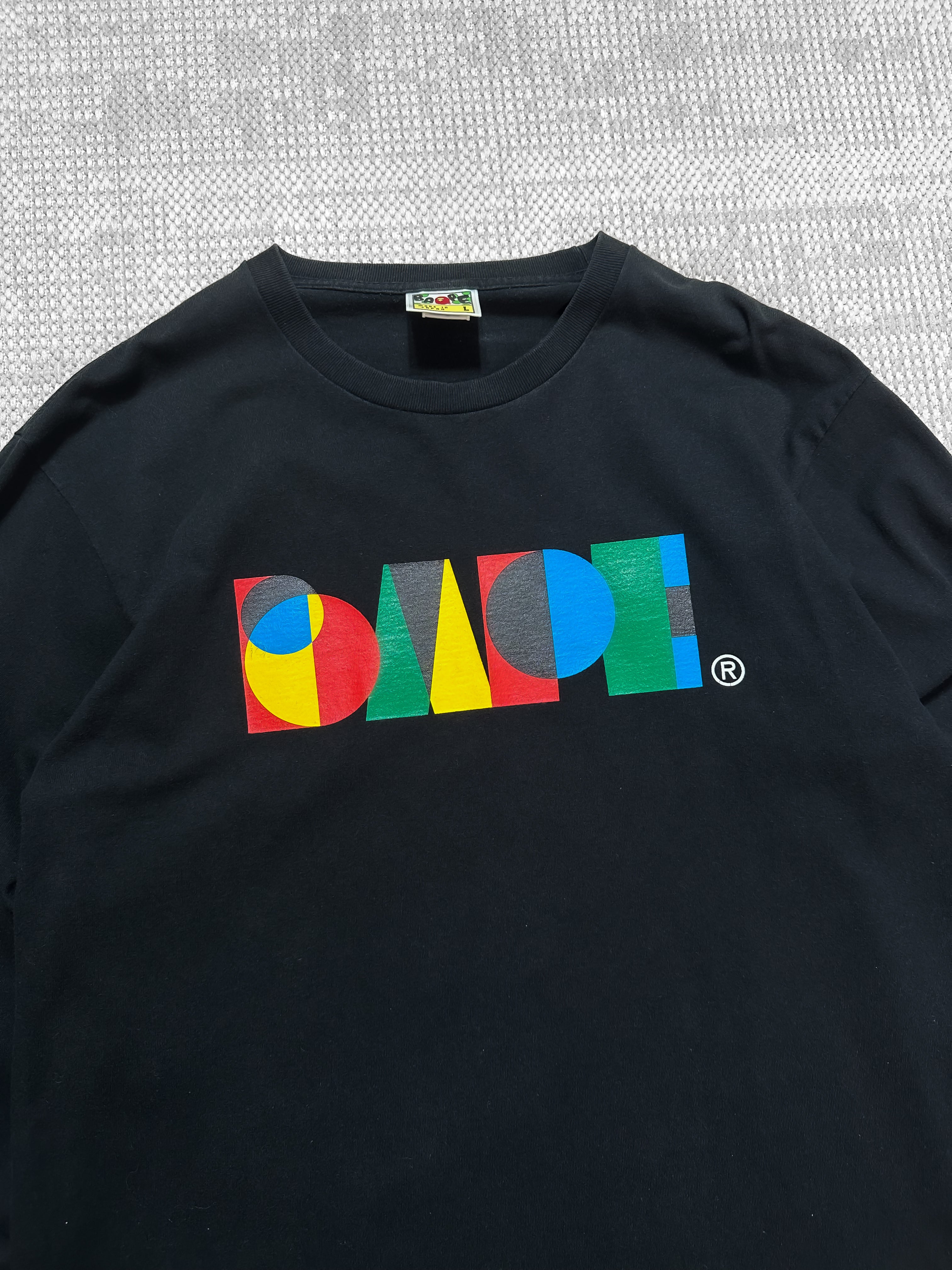 2000s A Bathing Ape Multicolour Geometric Logo Long-Sleeve T-Shirt (L)