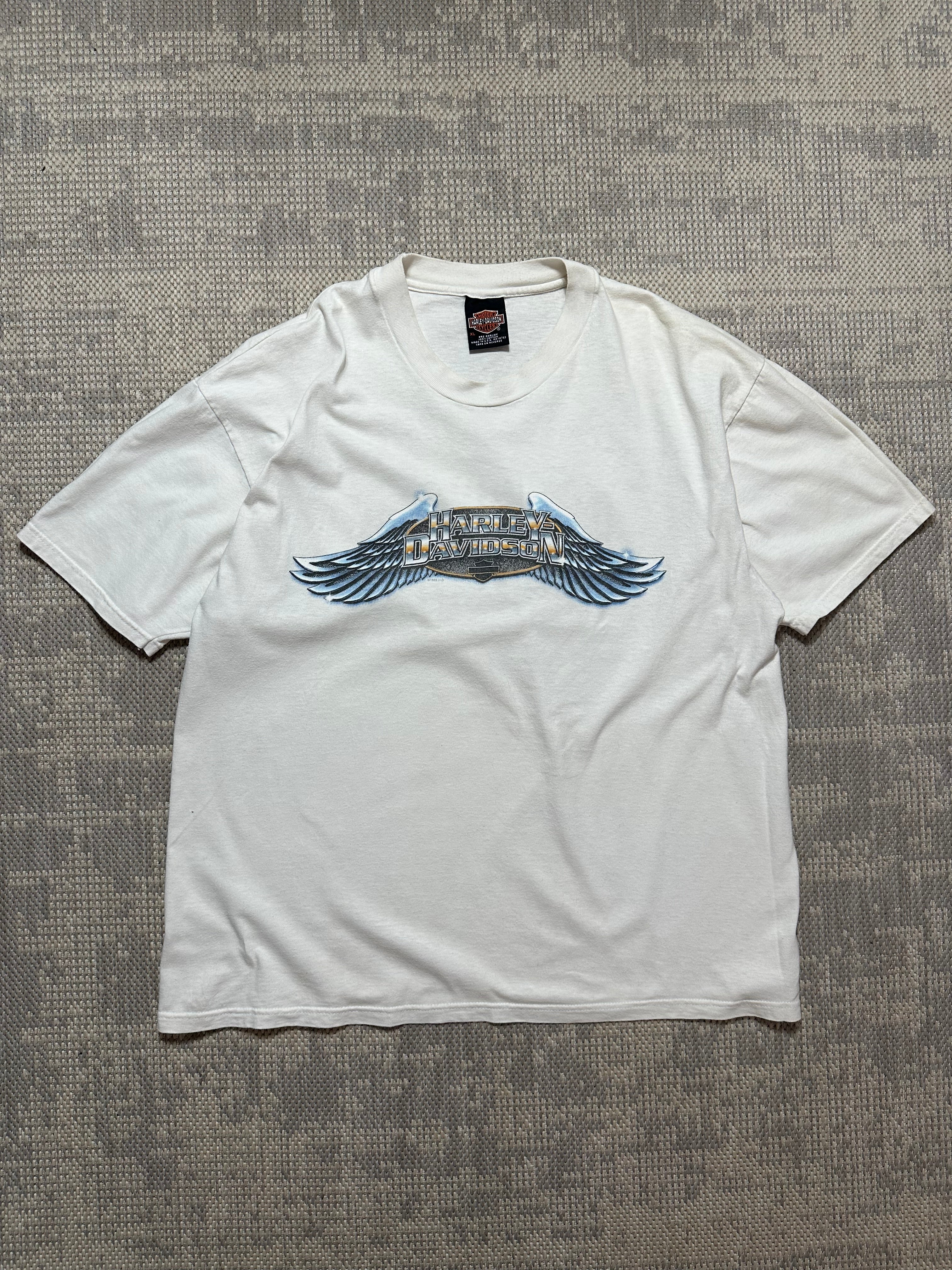 1990s Harley Davidson Angel Wings T-shirt (XL)