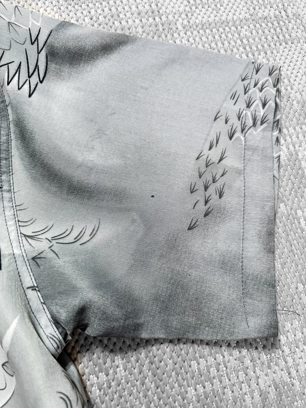 Dragon Japanese Print Short-Sleeve Shirt (L)