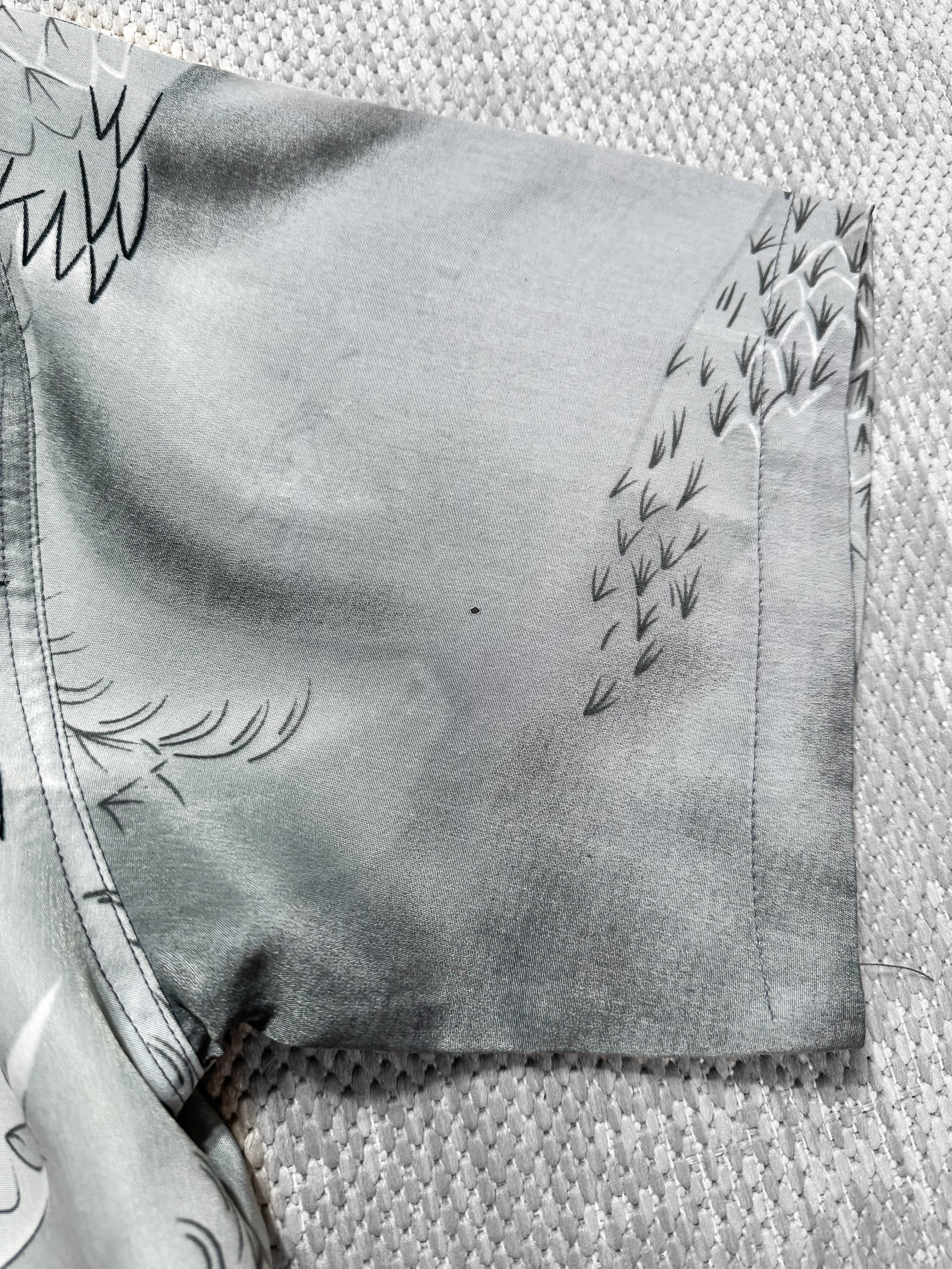 Dragon Japanese Print Short-Sleeve Shirt (L)