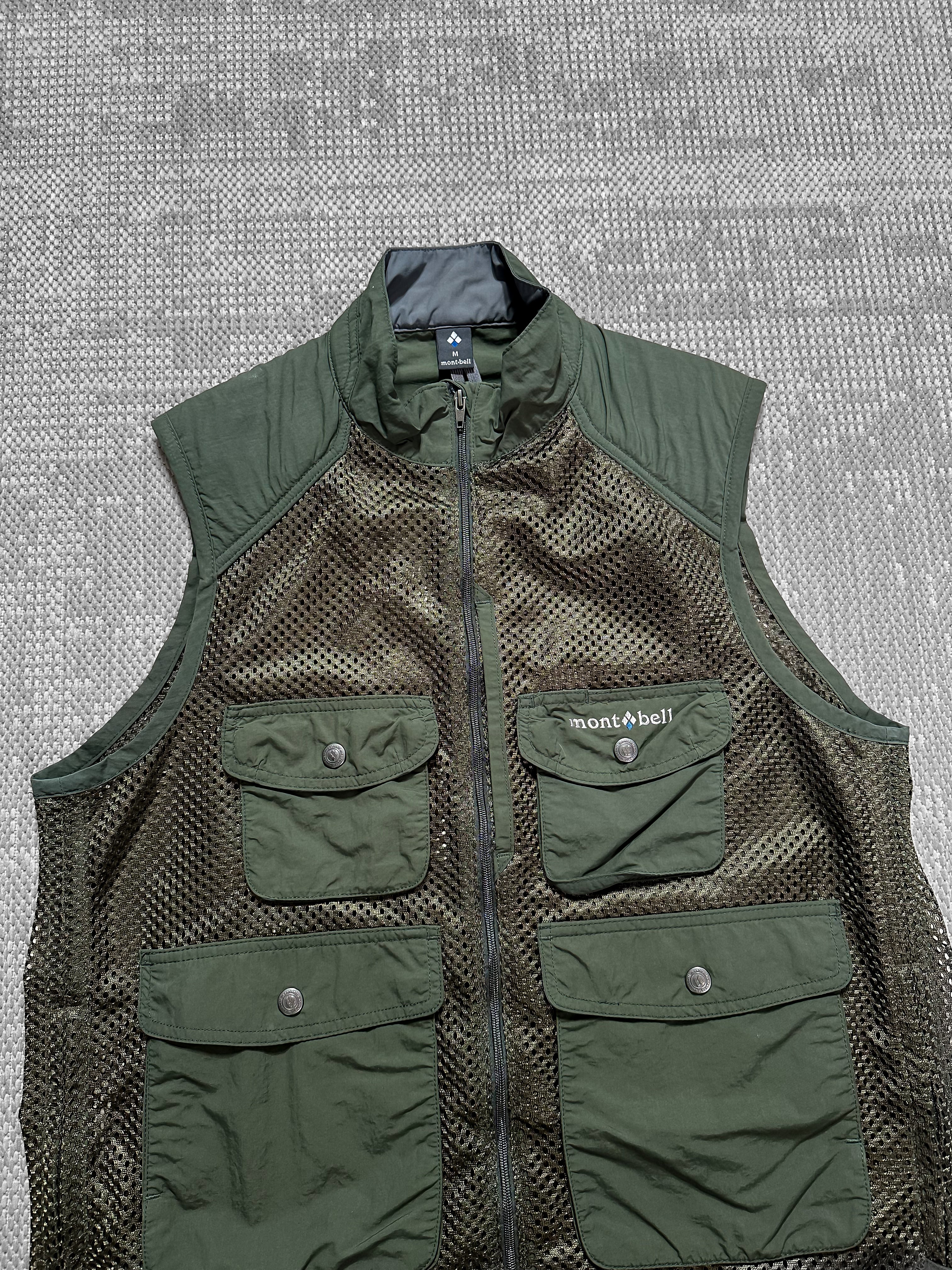 Montbell Multi-Pocket Cargo Mesh Fishing Vest (M)