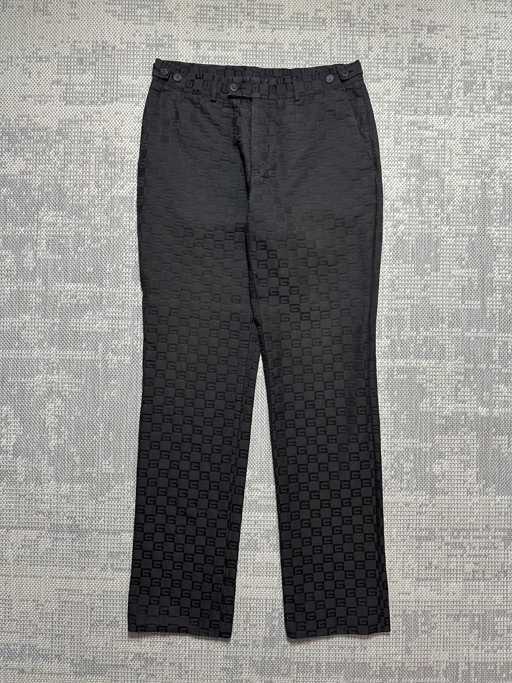 2000s Gucci Tom Ford Runway Logo Trousers (32x33)