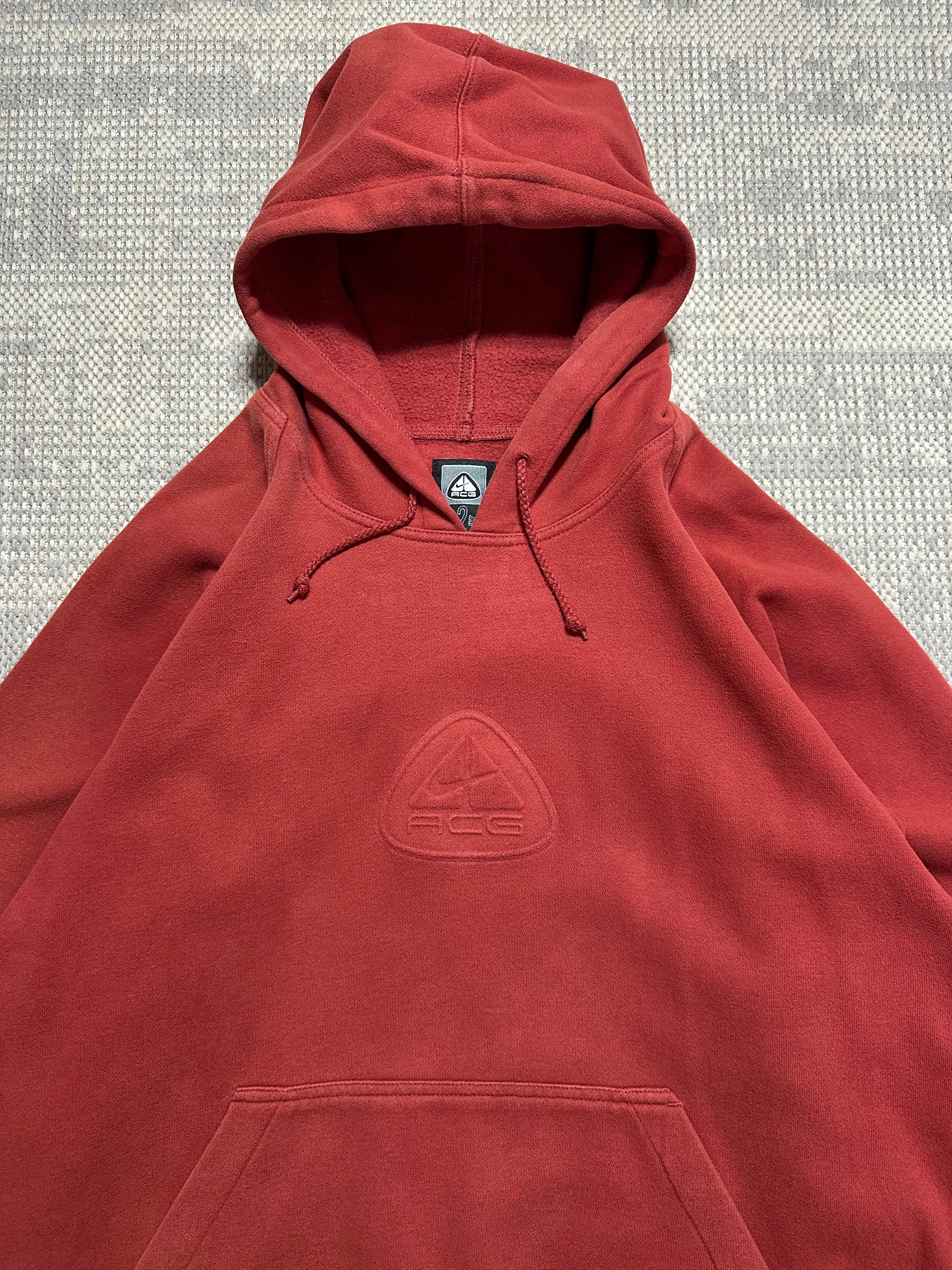 1990s Nike ACG RARE Embossed Logo Hoodie (L)