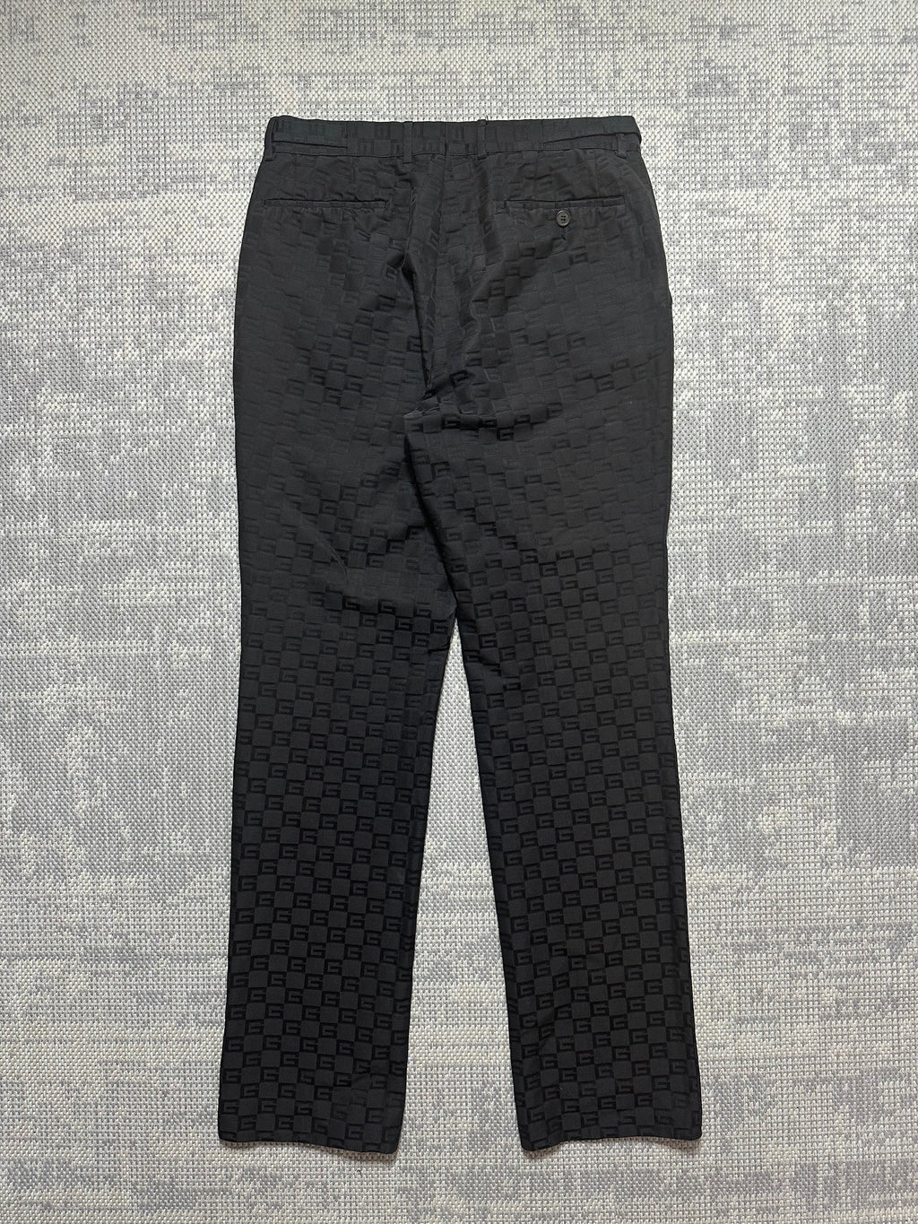 2000s Gucci Tom Ford Runway Logo Trousers (32x33)