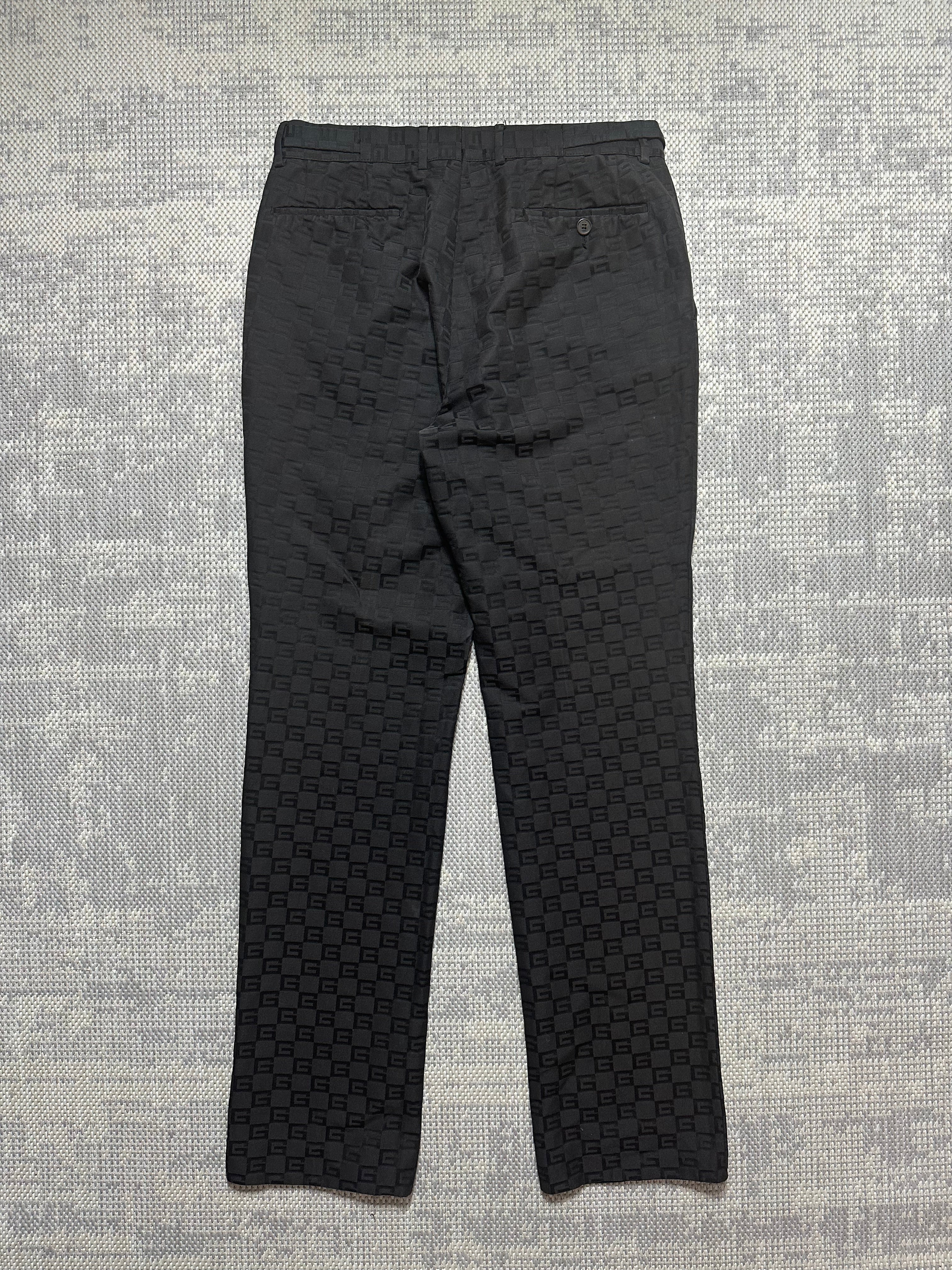 2000s Gucci Tom Ford Runway Logo Trousers (32x33)