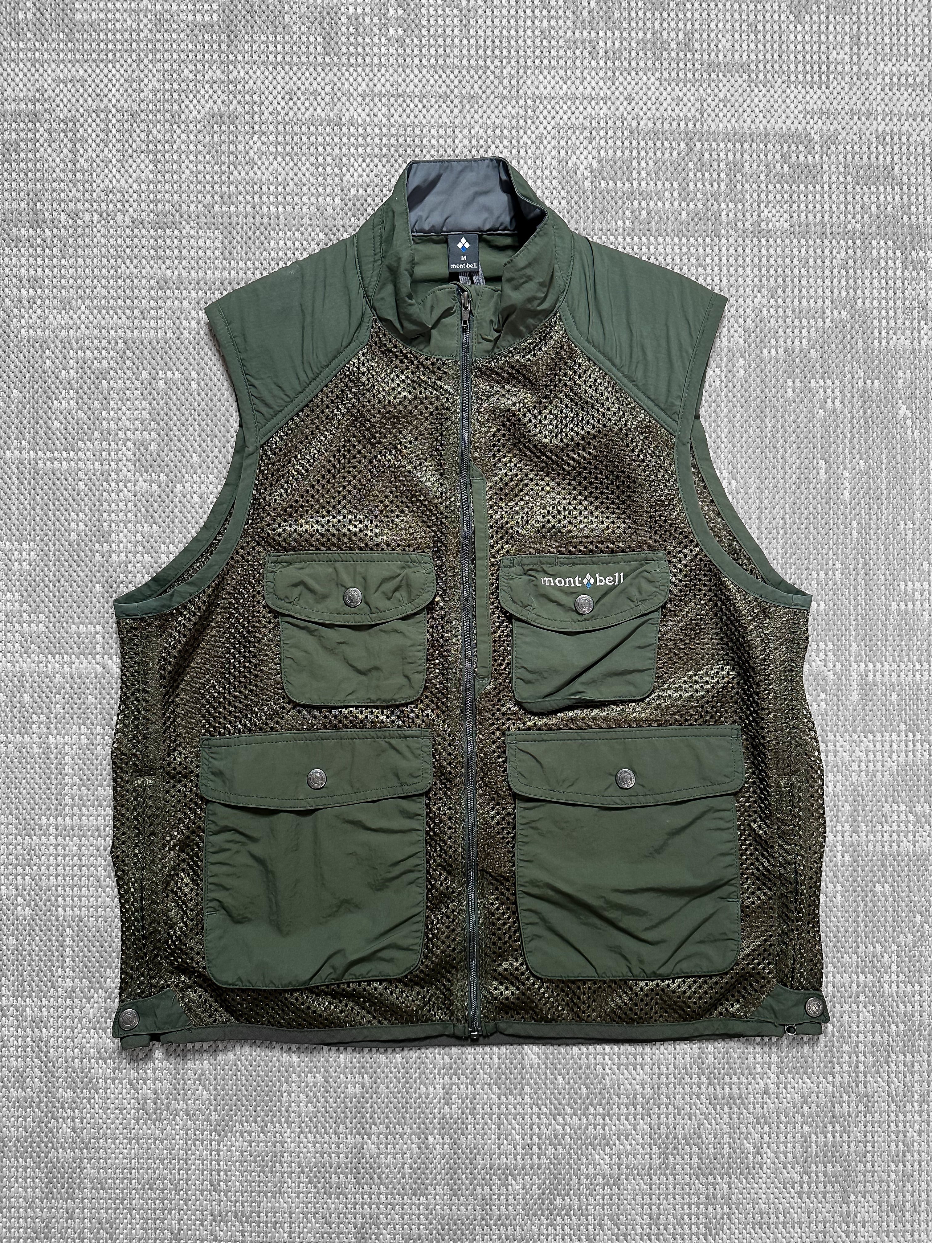 Montbell Multi-Pocket Cargo Mesh Fishing Vest (M)