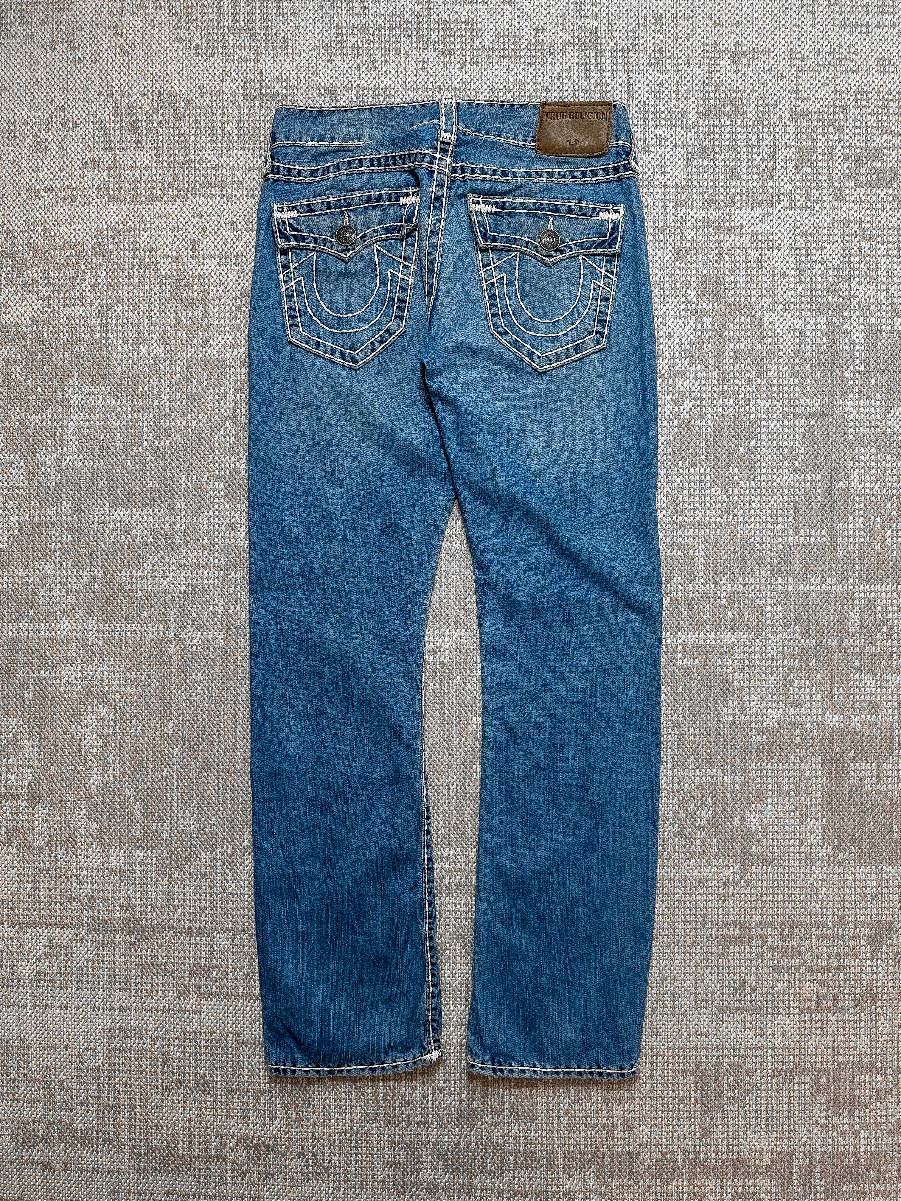 True Religion Contrast Stitch Shoe-horse Ricky Jeans (30x31)