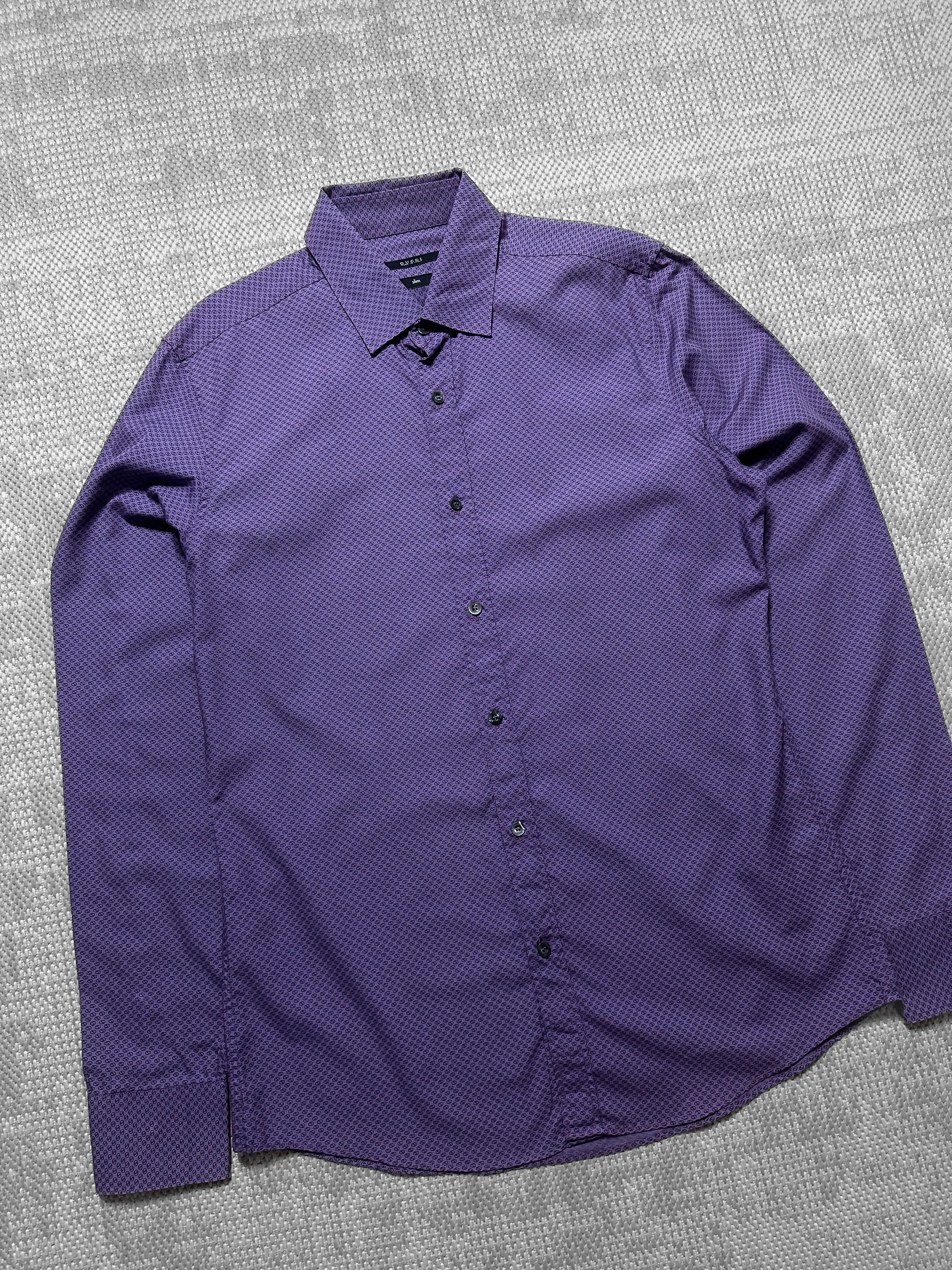 1990s Gucci Micro GG Monogram Long-Sleeve Shirt (M)