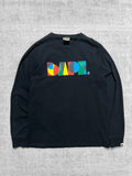 2000s A Bathing Ape Multicolour Geometric Logo Long-Sleeve T-Shirt