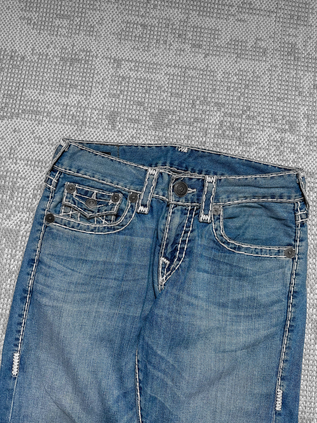 True Religion Contrast Stitch Shoe-horse Ricky Jeans (30x31)