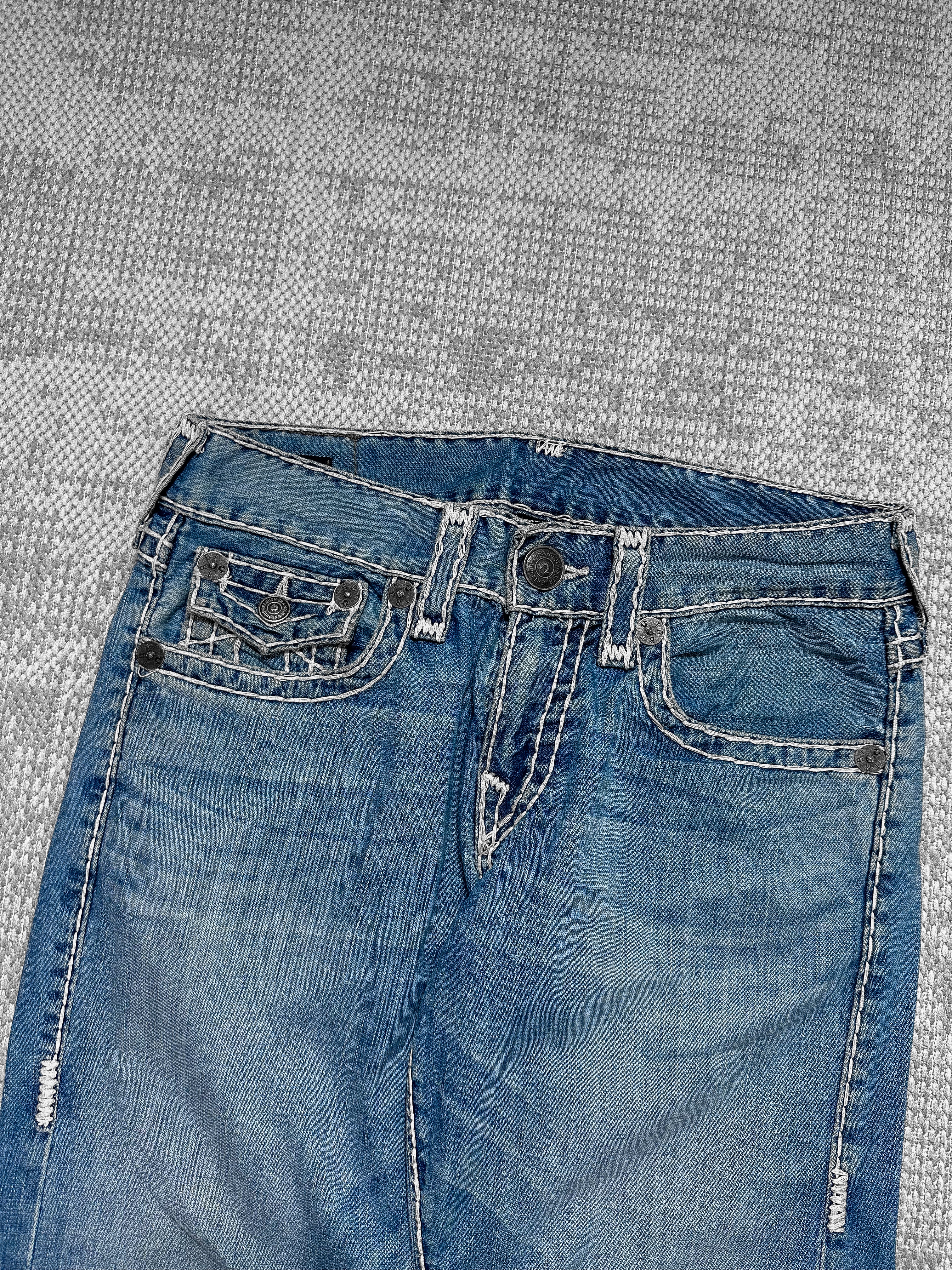 True Religion Contrast Stitch Shoe-horse Ricky Jeans (30x31)