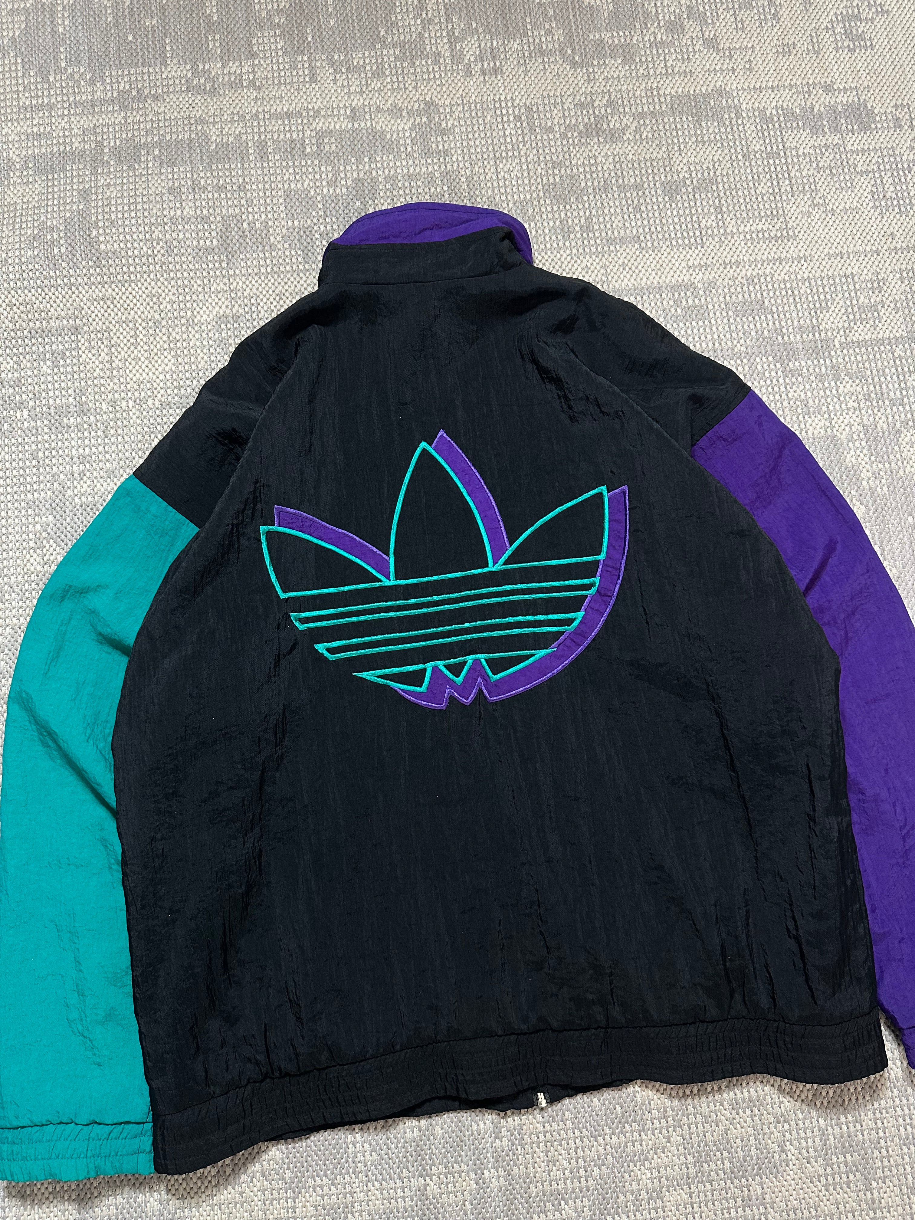 1990s Adidas Embroidered Adidas Trefoil Logo Jacket (L)