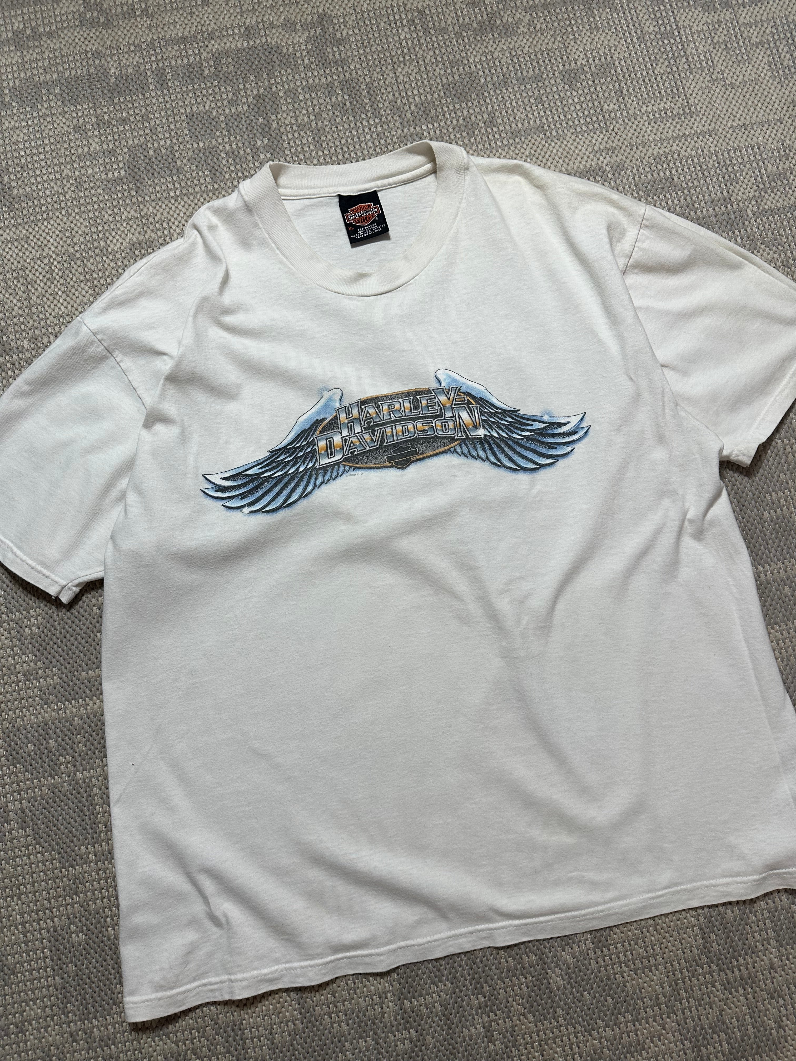 1990s Harley Davidson Angel Wings T-shirt (XL)