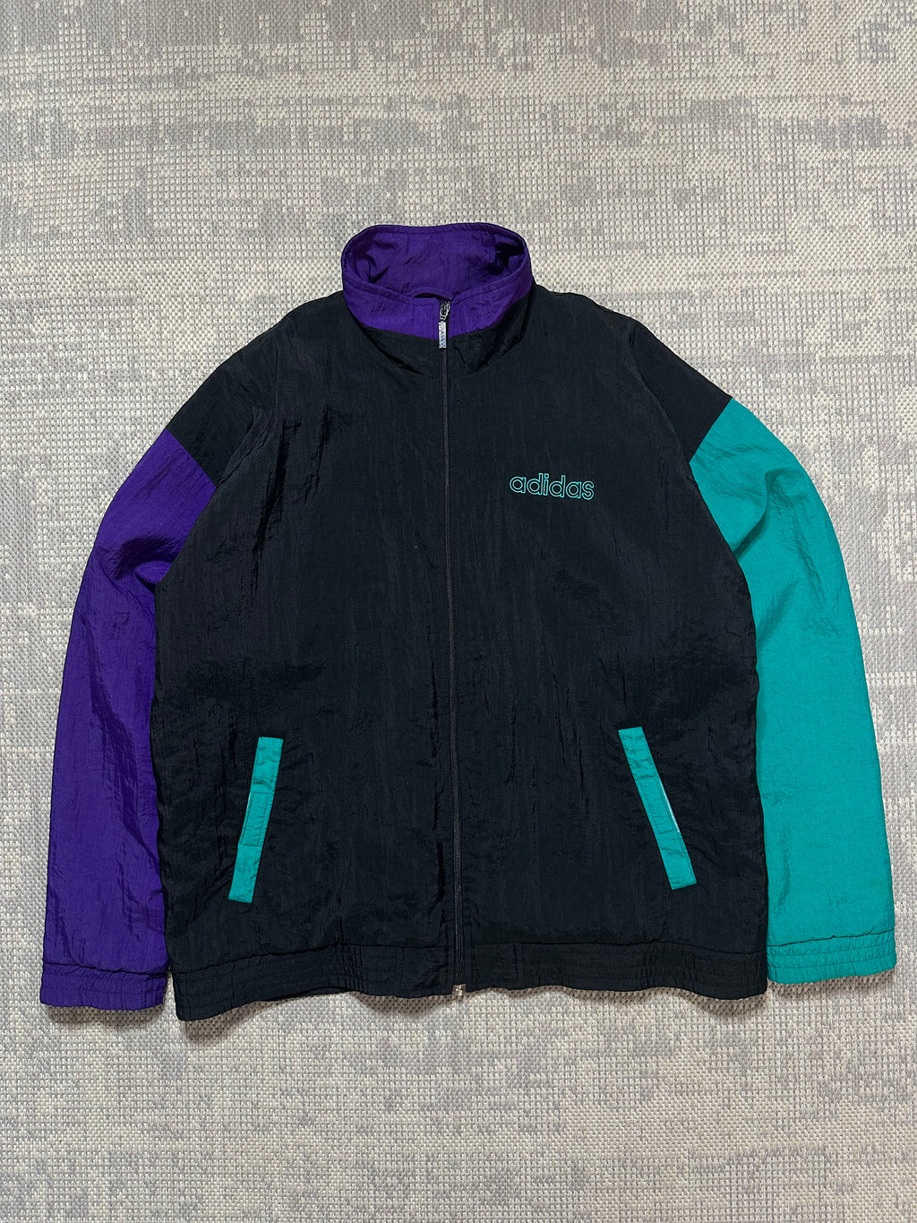 1990s Adidas Embroidered Adidas Trefoil Logo Jacket (L)