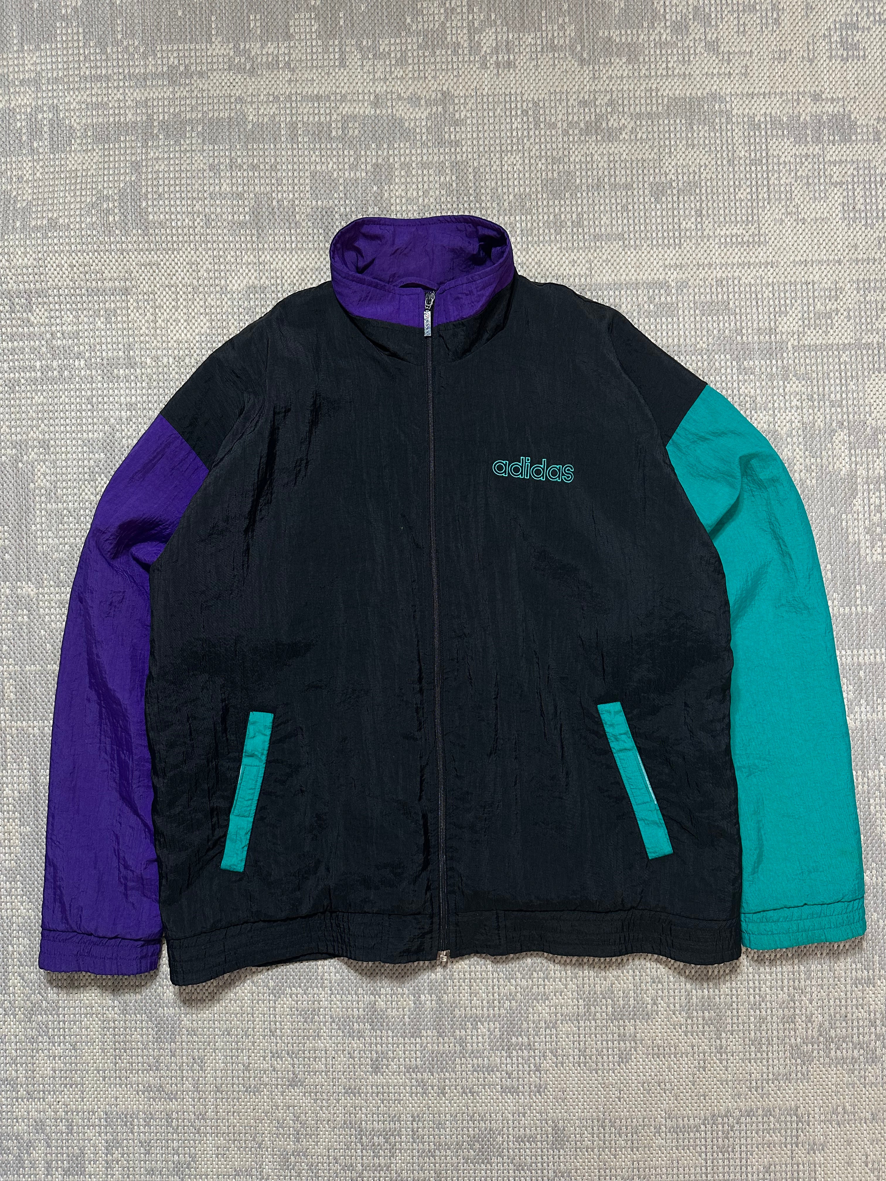 1990s Adidas Embroidered Adidas Trefoil Logo Jacket (L)