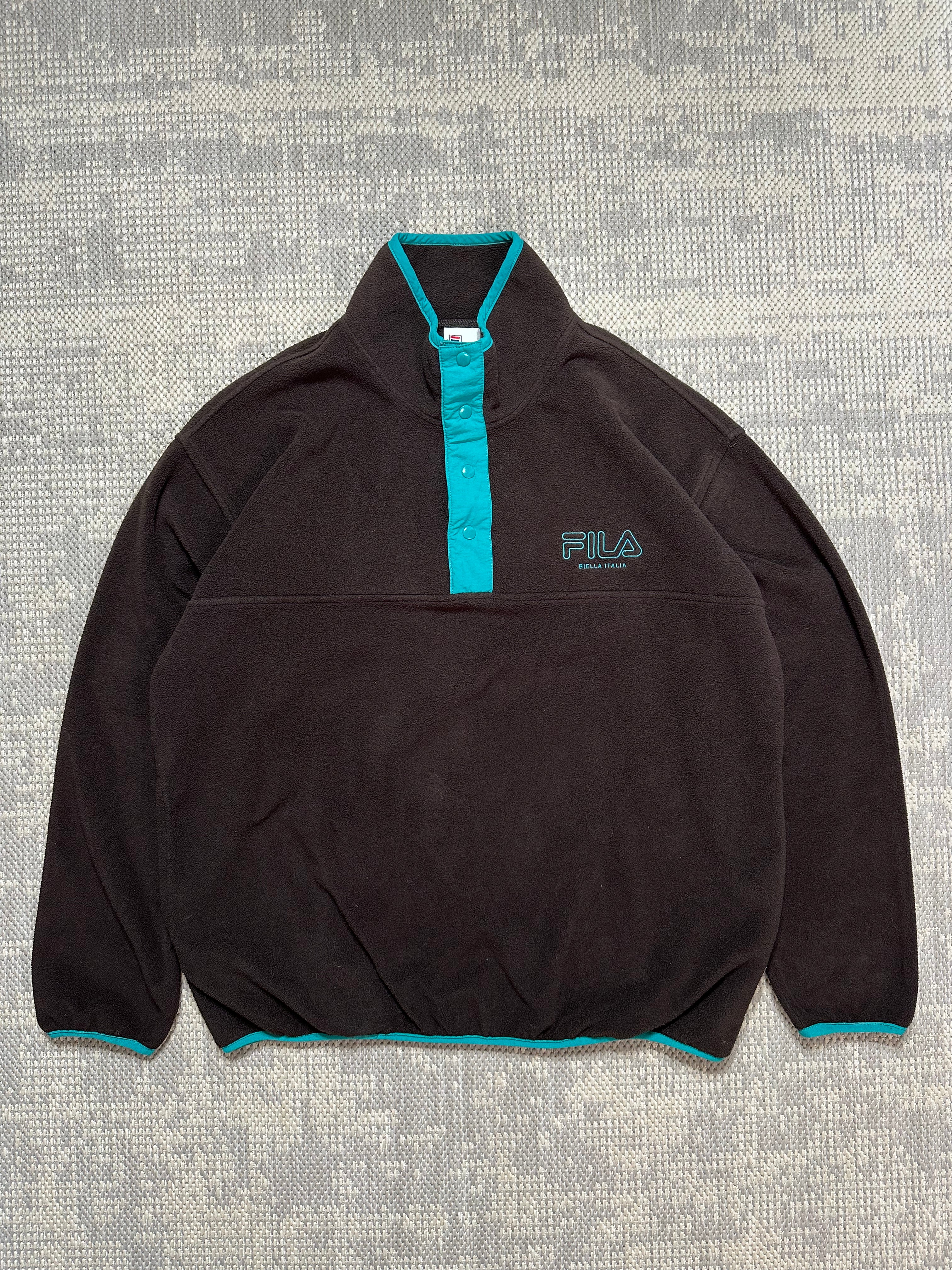 2000s Fila Fleece Pullover Back Spellout
