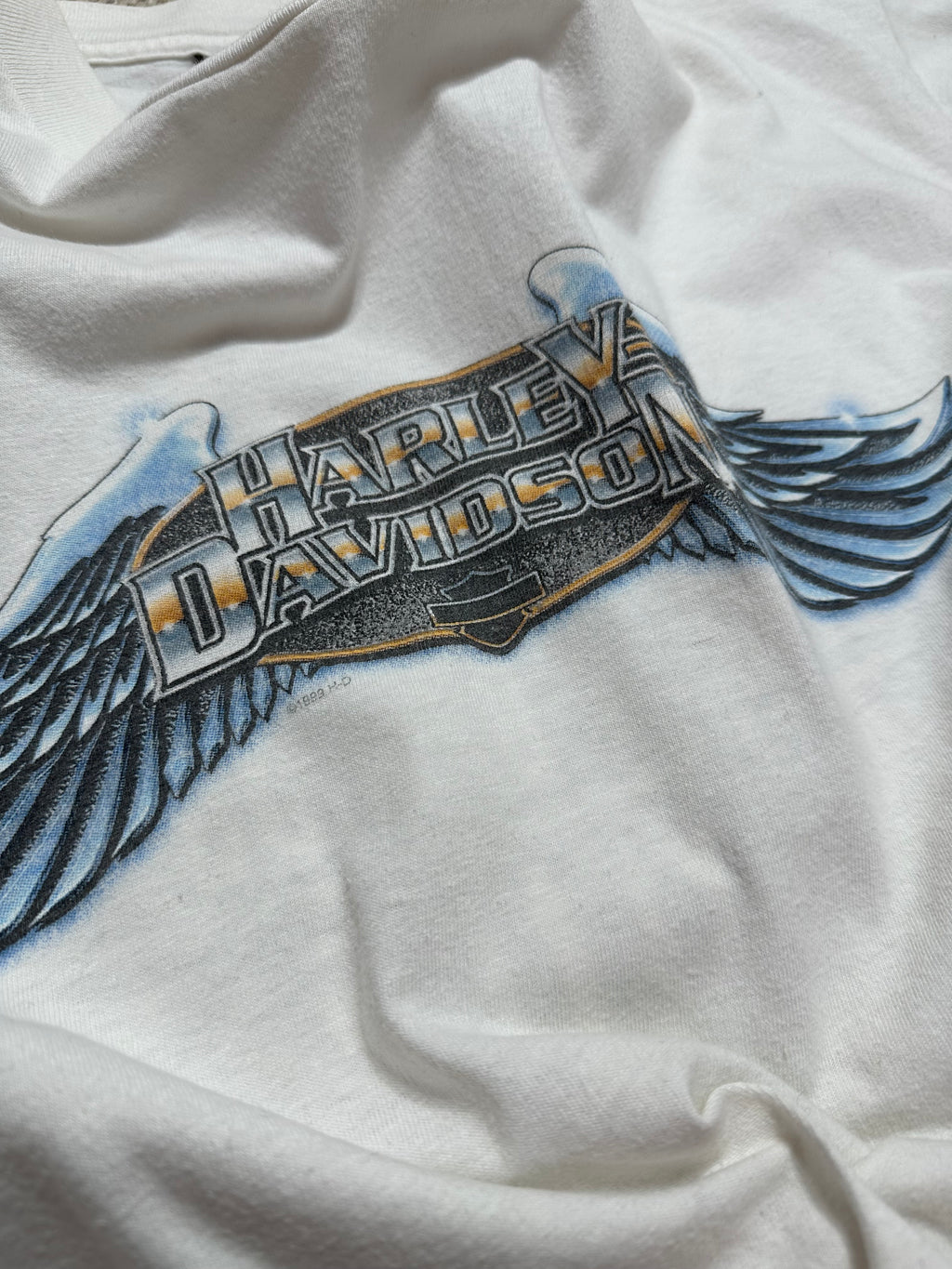 1990s Harley Davidson Angel Wings T-shirt (XL)