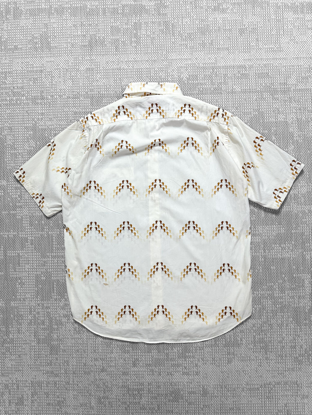 A Bathing Ape All Over Print Soldier Short Sleeve Shirt (M)