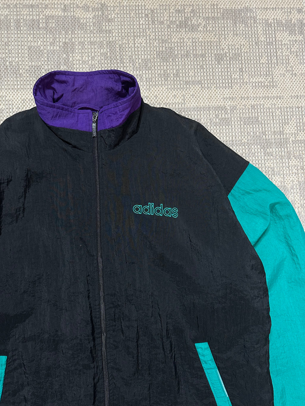 1990s Adidas Embroidered Adidas Trefoil Logo Jacket (L)